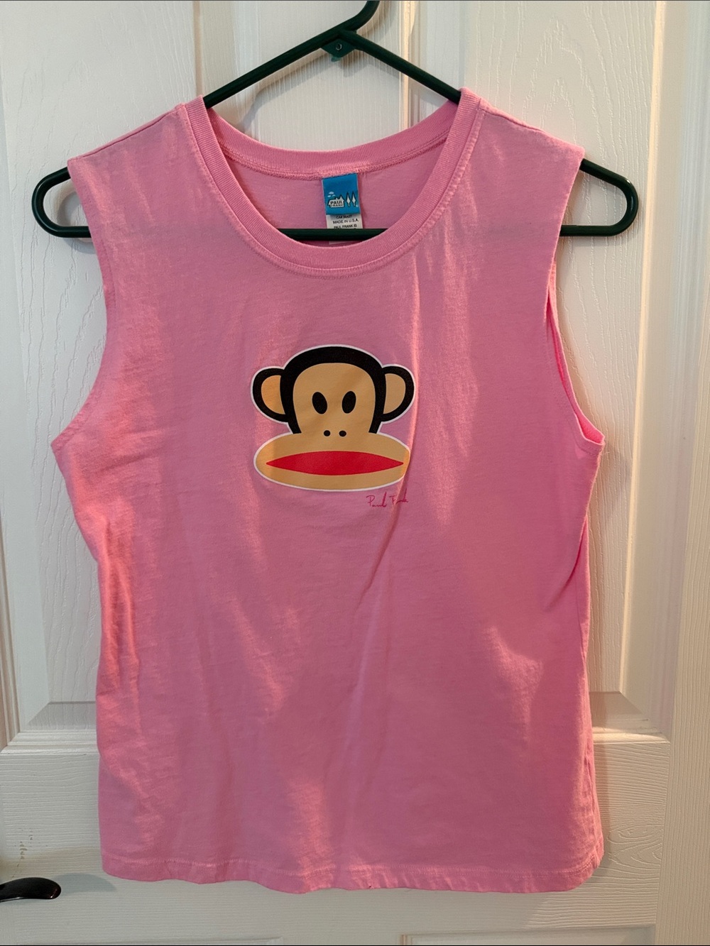 Paul Frank Pink Tank Top with Julius Monkey Graphic